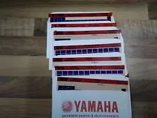 SET OF YAMAHA GOLF CART MICROFICHE PARTS LISTS FROM THE 1980'S & 1990'S