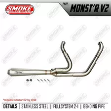 Exhaust Pipes 2 in 1 For Harley Davidson Ultra Classic Electra Glide 1999-2006