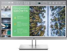 HP EliteDisplay E243 23.8-Inch LED-Lit Monitor Silver USED GRADE A, NO STAND.