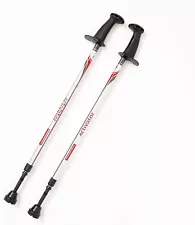 Urban Poling ACTIVATOR® Silver Red/Gray 1 Pair Stability Walking Nordic Poles