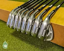 Used RH Cobra AMP Cell Irons 5-PW/GW/SW 53g Senior Flex Graphite Golf Club Set