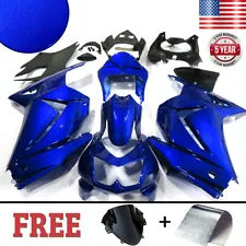 Glossy Blue Fairing Kit For Kawasaki Ninja 250R EX250J 2008 2009 2010 2011 2012 (For: 2012 Ninja 250R)