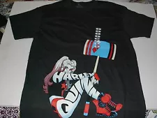 DC COMICS HARLEY QUINN MENS BLACK T-SHIRT SIZE MEDIUM NEW WITH TAGS.