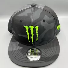 Monster Energy Hat Men Camouflage 9Fifty New Era Snap Back Cap