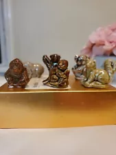 porcelain animal figurine lot vintage 6 Pieces