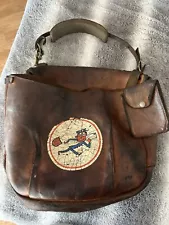 vintage mail bag canvas leather