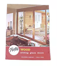 Vintage Pella Wood Sliding Glass Doors Sales Brochure