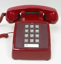 Red Western Electric 2500 TouchTone Desk Telephone - Full Restoration