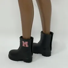 Disney ILY I Love Mickey Mouse Inspired Black Boots For Doll