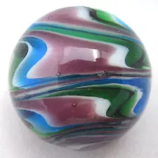 25mm SONATA Handmade Contemporary art glass stripe design Marbles 1" SHOOTER