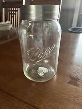 Ball Decorative Glass Mason Jar with Lid, 1 Gallon. Wine Holder. One Gallon.