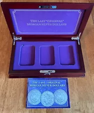 PCS THE LAST "ORIGINAL" MORGAN SILVER DOLLAR DISPLAY BOX ONLY BOOK IS INCLUDED