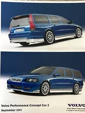 Volvo Performance Concept Car 2 Promo Press Release Sales Photo 2001 Frameable