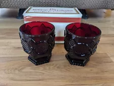 Vintage Avon The Cape Cod Collection Footed Glass Set