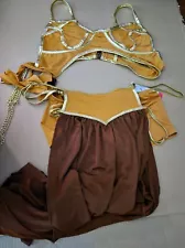 Star Wars Jabba's Prisoner Princess Leia Halloween Cosplay Costume, XXS