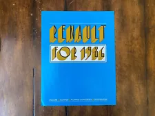 Renault For 1986 Blue Sales Brochure 4 Models Covered Encore Alliance Sportwagon