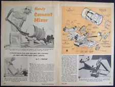 New ListingCement Mixer 25 gallon HowTo Build PLANS gas engine