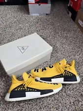Adidas Hu NMD Human Race Pharrell Yellow - Size 9 - BB0619 - Mens Sneakers Rare