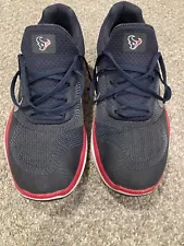 Nike Houston Texans V7 Navy Red Running Shoes Trainers 10.5 Mens RARE