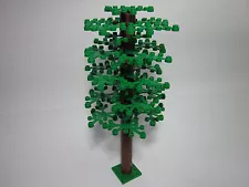 Custom forest tree with tall trunk & 25 green leaves, FREE U.S. Shipping!