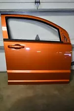 11-12 DODGE CALIBER Right Passenger Front Door R Mango Tango Orange PVG QVG