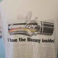 Energizer Bunny Shirt Graphic T-Shirt Hopped For The Record 2002 Wal MART