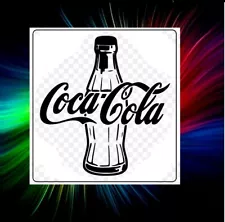 VINTAGE Coca Cola bottle logo, AIRBRUSH, Art, PAINTING, TEMPLATE STENCIL