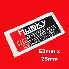 HUSKY AMERICA’S STANDARD ALLOY WRENCHES NEW BRITAIN TOOL BOX USA VINYL STICKER