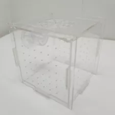 Aquarium Fish Clear Breeding Box Acrylic Breeder Tank Guppy Snails Betta Fry