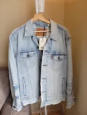 levis denim jacket men large