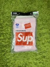 Supreme Hanes Boxer Briefs (2 Pack) Pink Size XL