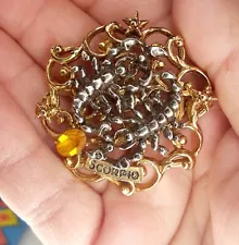 ** RARE Vintage Arthur Pepper ART Scorpio Zodiac Brooch