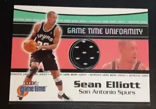 2000-01 Fleer Game Time Sean Elliott Jersey 1 color San Antonio Spurs #NNO