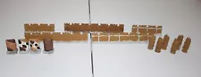 Wargaming Terrain Walls Wooden Wall Palisade Shields Resin Dungeons & Dragons