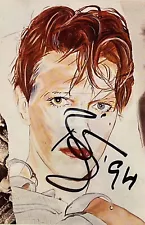 David Bowie Signed Postcard Copy