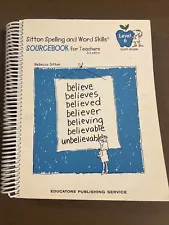 Rebecca Sitton's Sourcebook for Teachers Spelling and Word Skills, Level 6 by...