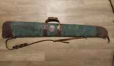 Green leather Shotgun Case