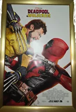 27x40 d/s theatrical movie poster DEADPOOL & WOLVERINE + keychain SEE PICTURES!!