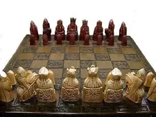 The isle of lewis chess set chessmen game pieces in perfect condition and lovely