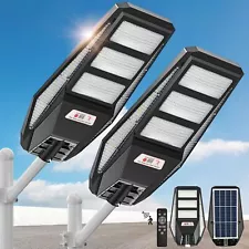 4800W Solar Street Lights Outdoor - 2 Pack Solar Lights Outdoor Waterproof, 7...