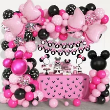 Birthday Decorations for girls Balloons Happy Birthday Girl Minnie Mouse