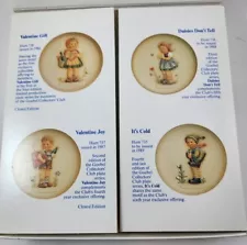 Hummel Celebration Plates. Goebel Collector's Club Series Set Of 4 86-89