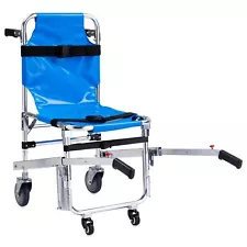 LINE2design Stair Chair EMS Evacuation Medical 4Wheels Transport Chair-Blue-USED