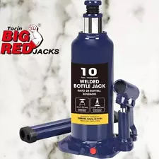 BIG RED 10 Ton Torin Welded Hydraulic Car Bottle Jack Auto Repair and House Lift