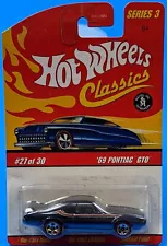 Hot Wheels Classics Series 3 – ’69 Pontiac® GTO® - Black - #27 of 30 - 2006