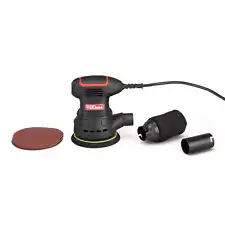 New ListingCorded 5 inch Orbital Sander - 2.5 Amp, Dust Bag, Vacuum Adapter, 3 Sheets