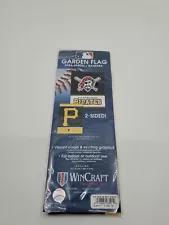 PITTSBURGH PIRATES 2 SIDED GARDEN FLAG 12"X18" YARD BANNER OUTDOOR RATED