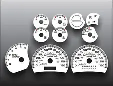 2003-2007 Silverado Truck GAS Dash Instrument Cluster White Face Gauges 03-07