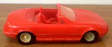 90's Vintage TOOTSIETOY Mazda Miata Red Convertible Model Car- 7”- Made in USA