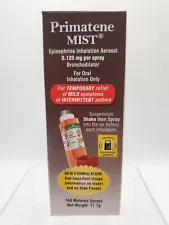 New ListingPrimatene Mist Inhaler Asthma Relief 160 Metered Spray New Formulation Exp 12/25